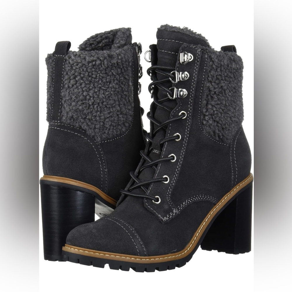 Nine West Women's Phaedra Natural Suede Boot Size 8.5